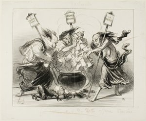 Too Many Cooks Spoil the Broth, plaat 129 van Actualités door Honoré Victorin Daumier