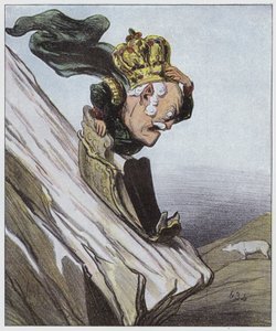 Op een enigszins gevaarlijke helling