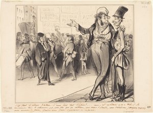 Het is toch flatterend zoveel leerlingen te hebben gehad!... door Honoré Daumier