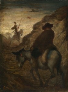 Don Quichot en Sancho Panza door Honoré Daumier