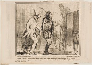 Koetsier, koetsier, je kunt mij niet afwijzen door Honoré Daumier