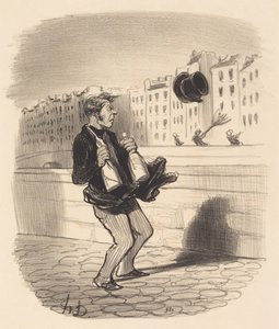 Kom toch binnen, mijnheer... voel u vrij... door Honoré Daumier