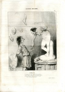 Illustratie door Honore Daumier (1808-1879) in Le Charivari door Honoré Daumier
