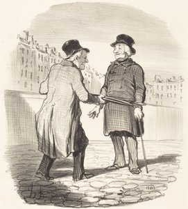 Ik arresteer je, slecht onderwerp... door Honoré Daumier