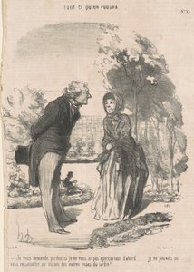 Ik vraag u om vergeving als ik u niet heb opgemerkt... door Honoré Daumier