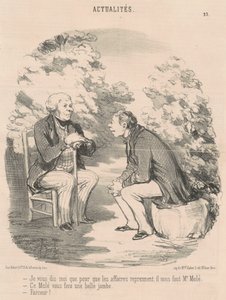 Ik zeg je... we hebben meneer Molé nodig... door Honoré Daumier