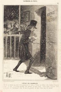 De acteur van de Funambules door Honoré Daumier
