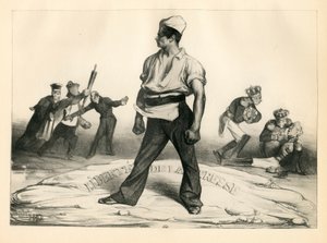 La Caricature (1830) politiek, Satirisch in ZW door Honoré Daumier