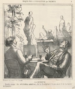 De drinkplaats door Honoré Daumier