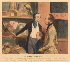 De Weldadige Kranten door Honoré Daumier