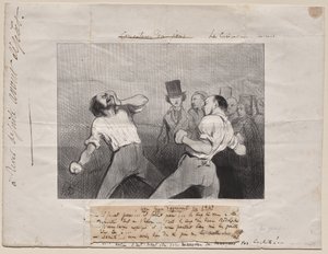 Les in Begrip in 1843 door Honoré Daumier
