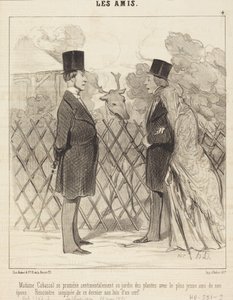 Madame Cabassol wandelt... door Honoré Daumier