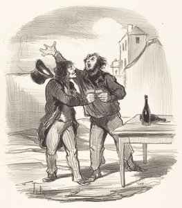 Lid... van de tiende December die de... door Honoré Daumier