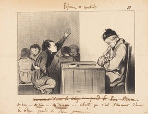 Meneer... wat is het vervelend om koliek te hebben wanneer... door Honoré Daumier