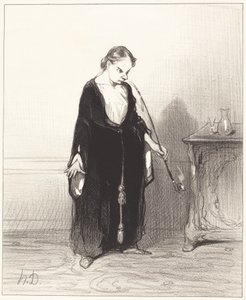 O plezier van opium dat je me ontneemt!... door Honoré Daumier