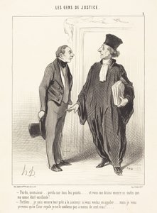 Verloren, meneer... op alle punten verloren... door Honoré Daumier