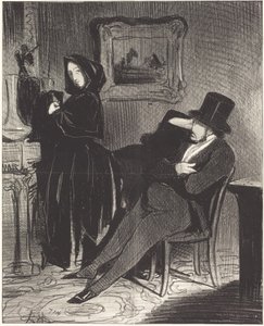 Vaker dan ik je... naar het bal zal begeleiden... door Honoré Daumier