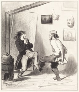 Wanneer men zijn laatste ezel heeft verbrand! door Honoré Daumier