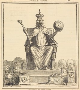 Opvolger van Karel de Grote door Honoré Daumier