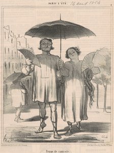 Hittegolf outfit door Honoré Daumier