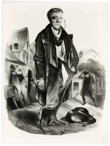 De dronkaard door Honoré Daumier