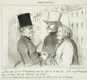"Kijk eens, mijn vriend, hier is meneer Chapoulard..." door Honoré Daumier