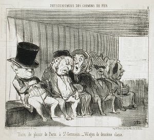 Plezierstrein van Parijs naar Saint-Germain... door Honoré Daumier