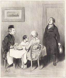 Een Vriend is een Krokodil... door Honoré Daumier