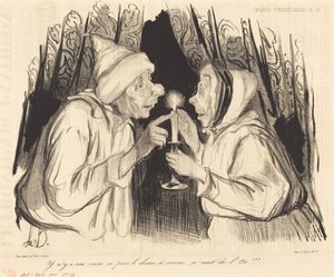 Er gaat niets boven dit voor verkoudheid... door Honoré Daumier