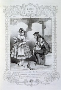 Illustraties over ideeën en legendes Philipon onder de titel Les Cent en Robert Macaire