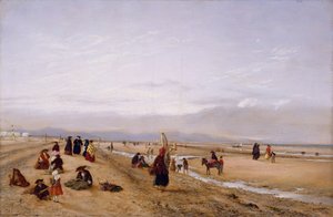 Op het zand bij Rhyl, Noord-Wales door Hopkins Horsley Hobday Horsley