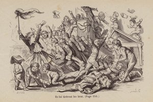 Illustratie voor Un Bon Petit Diable door Horace (after) Castelli