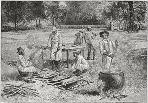 Een Zuidelijke Barbecue, illustratie uit 