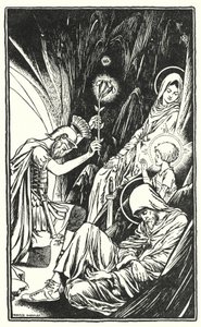 De kinderen van Bethlehem (litho) door Horace J. Knowles