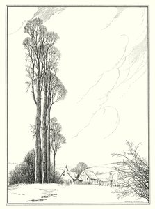 Februari (litho) door Horace J. Knowles