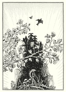 Illustratie voor De Bergrede (gravure)