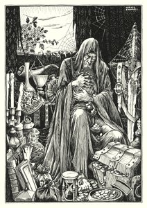 Illustratie voor De Bergrede (gravure)