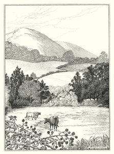 September (litho) door Horace J. Knowles