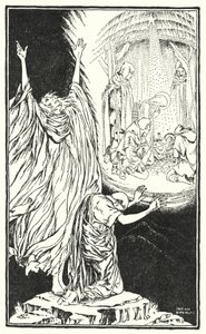 De visie van de keizer (litho) door Horace J. Knowles