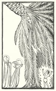 De vlucht naar Egypte (litho) door Horace J. Knowles