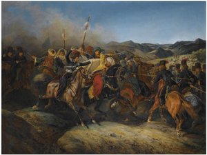 Een scène uit de Russisch-Turkse oorlog