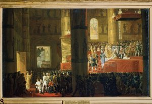 De kroning van keizerin Maria Feodorovna op 5 april 1797 (detail) door Emile Jean Horace Vernet