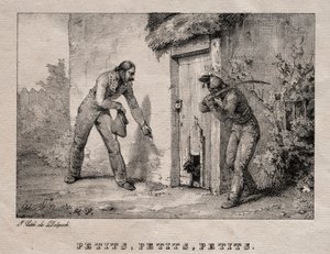 Plunderaars (Maraudeurs. Petits! Petits! Petits!) door Emile Jean Horace Vernet