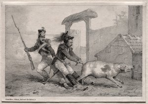 Rovers, houd vast door Emile Jean Horace Vernet