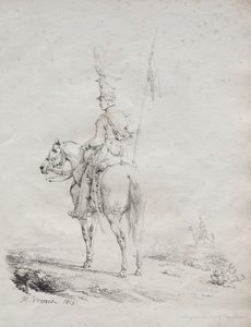 Receuil dessais lithographiques: Le Lancier en Vedette, 1816