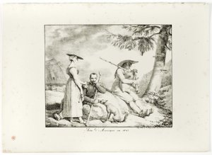 Scène uit Auvergne in 1845