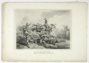 BOURBON bespringt deze trotse vijand... door Horace Vernet