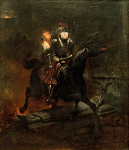 De Ballade van Lenora, 1839 door Emile Jean Horace Vernet