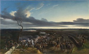 De Slag bij Montmirail door Emile Jean Horace Vernet