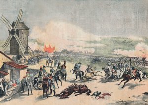 Slag bij Valmy op 20 september door Emile Jean Horace Vernet
